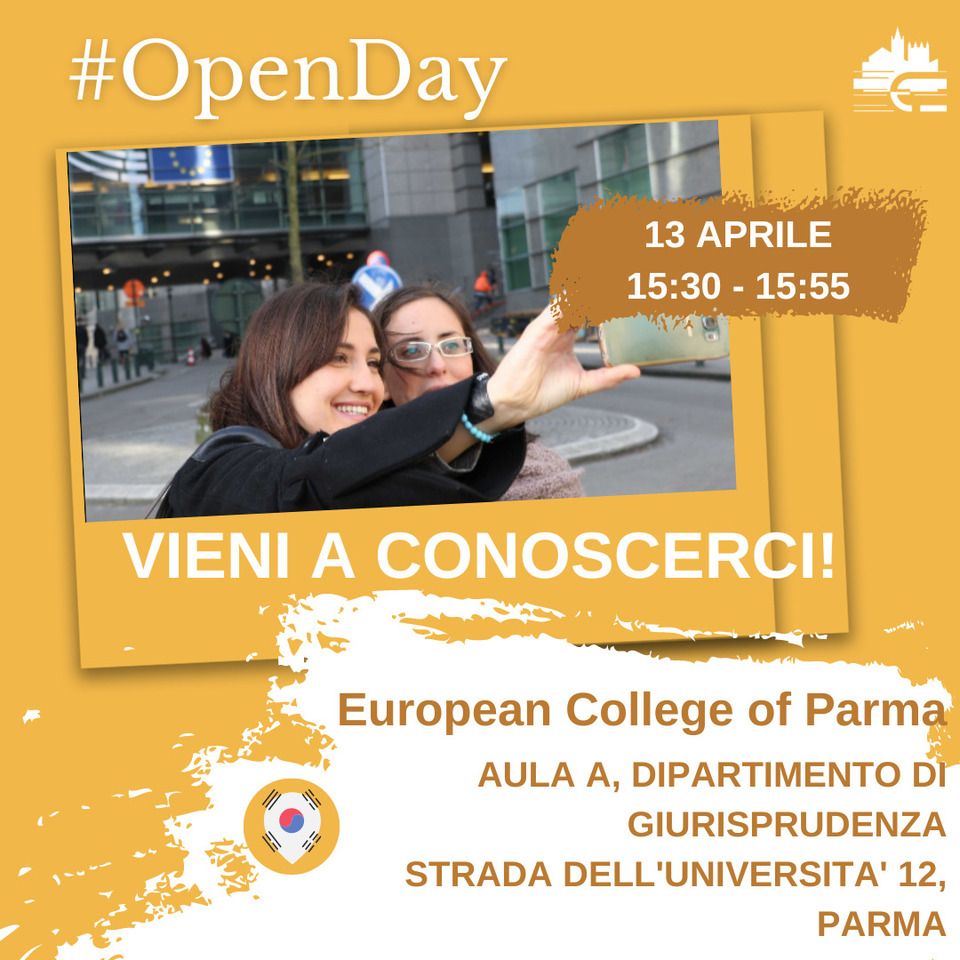 The European College at the Open Days of the University of Parma