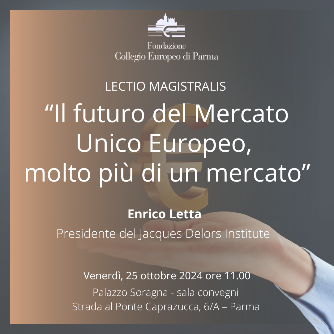 Il Futuro del Mercato Unico Europeo: Lectio Magistralis di Enrico Letta