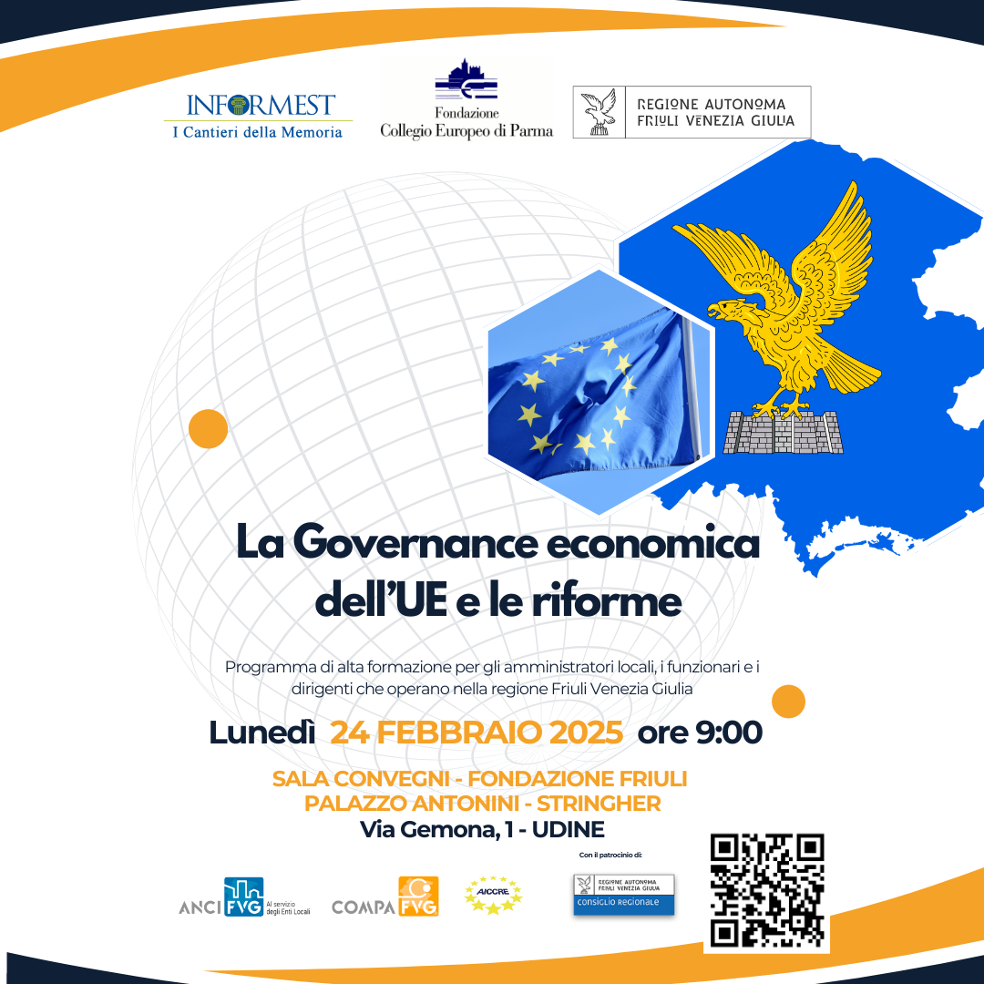 Alta formazione sulle politiche UE: il 24 febbraio a Udine il secondo seminario sulla governance economica